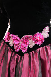 Vintage 1980s style bustier dress and matching jacket.