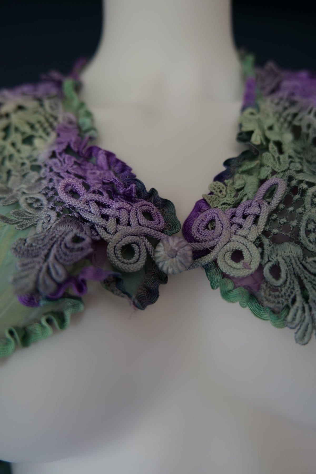Vintage Carole Lee couture designer bolero whimsical ethereal