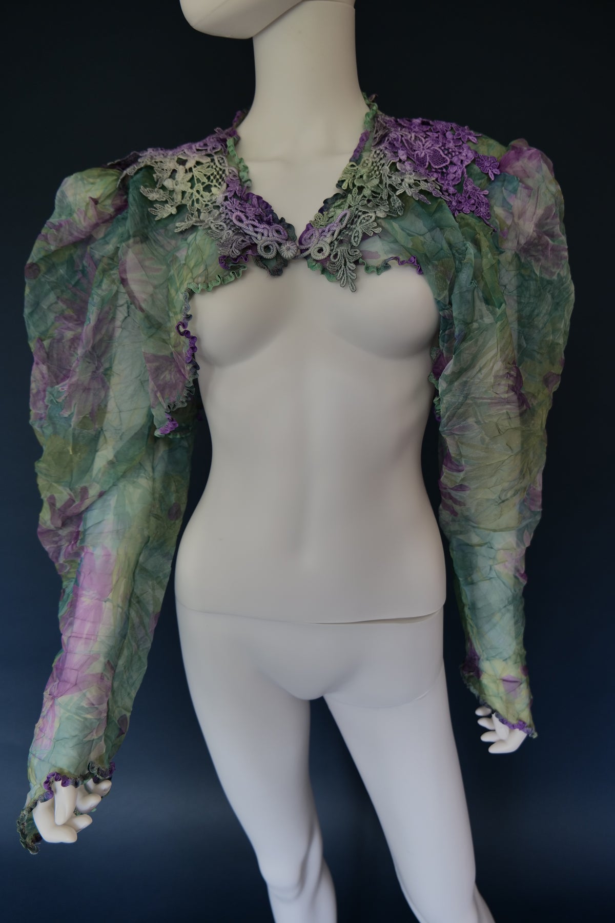 Vintage Carole Lee couture designer bolero whimsical ethereal