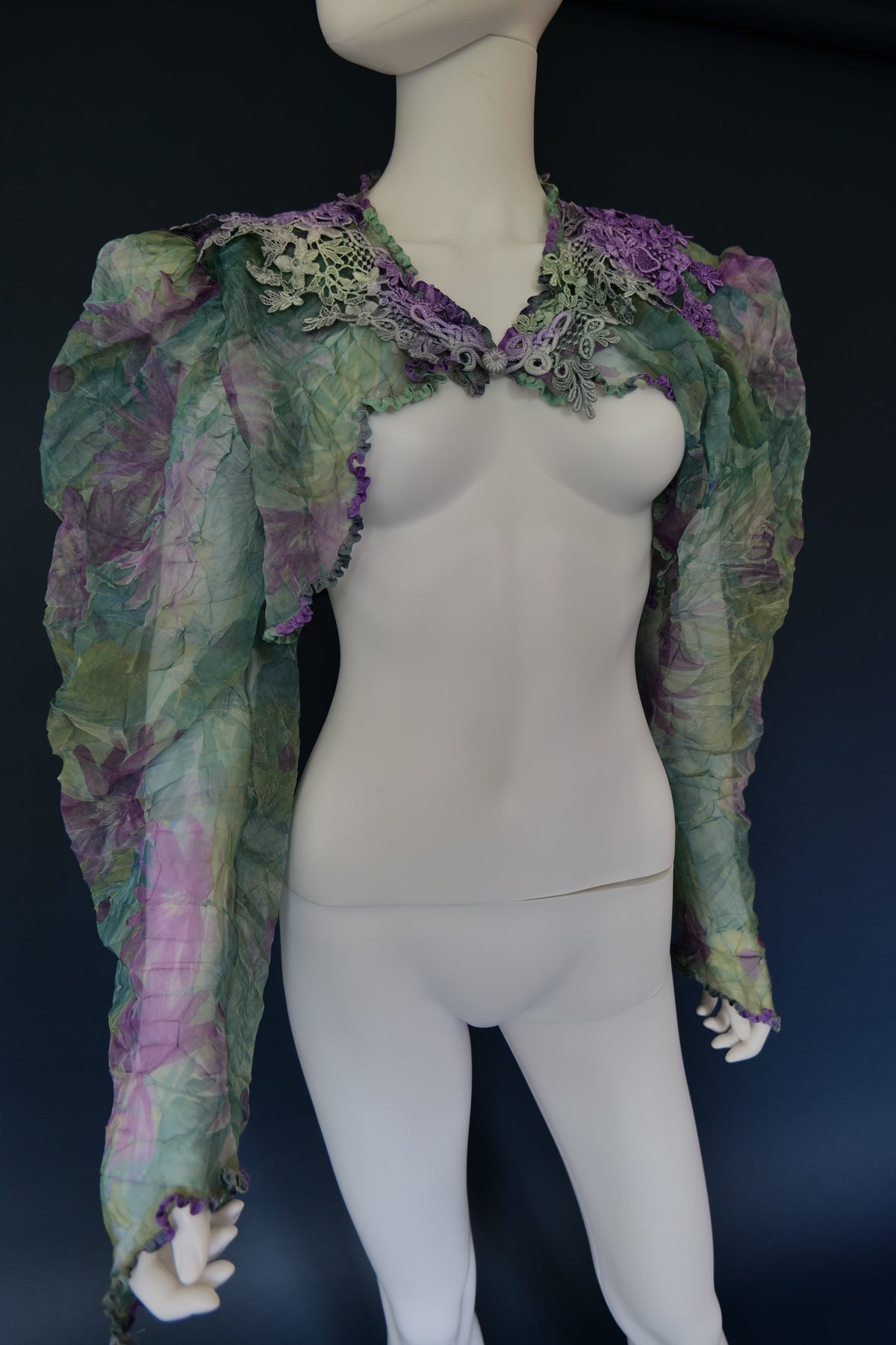 Vintage Carole Lee couture designer bolero whimsical ethereal