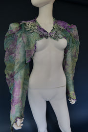 Vintage Carole Lee couture designer bolero whimsical ethereal