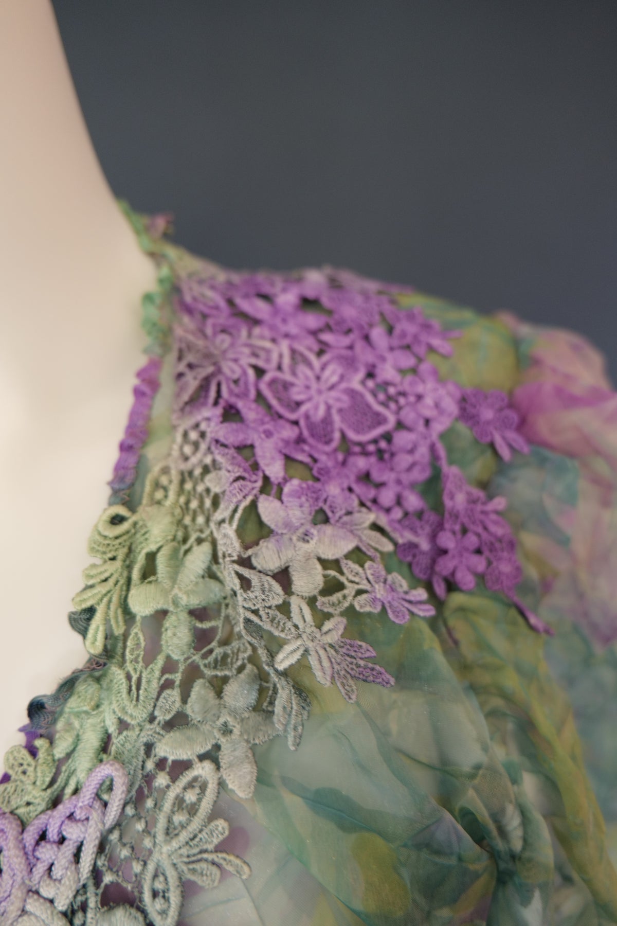 Vintage Carole Lee couture designer bolero whimsical ethereal