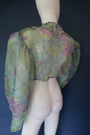 Vintage Carole Lee couture designer bolero whimsical ethereal