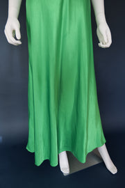 Vintage Green sequin evening gown party occasion