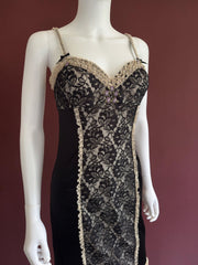 Vintage deadstock 1990s 00s Betsey Johnson iconic figure hugging dress