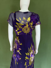 Vintage 1990s silky evening cocktaail wedding guest dress