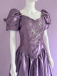 Vintage purple 1980s wedding princess ballgown