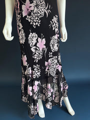Vintage 1990s 00s floral evening wedding guest dress