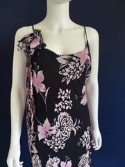 Vintage 1990s 00s floral evening wedding guest dress